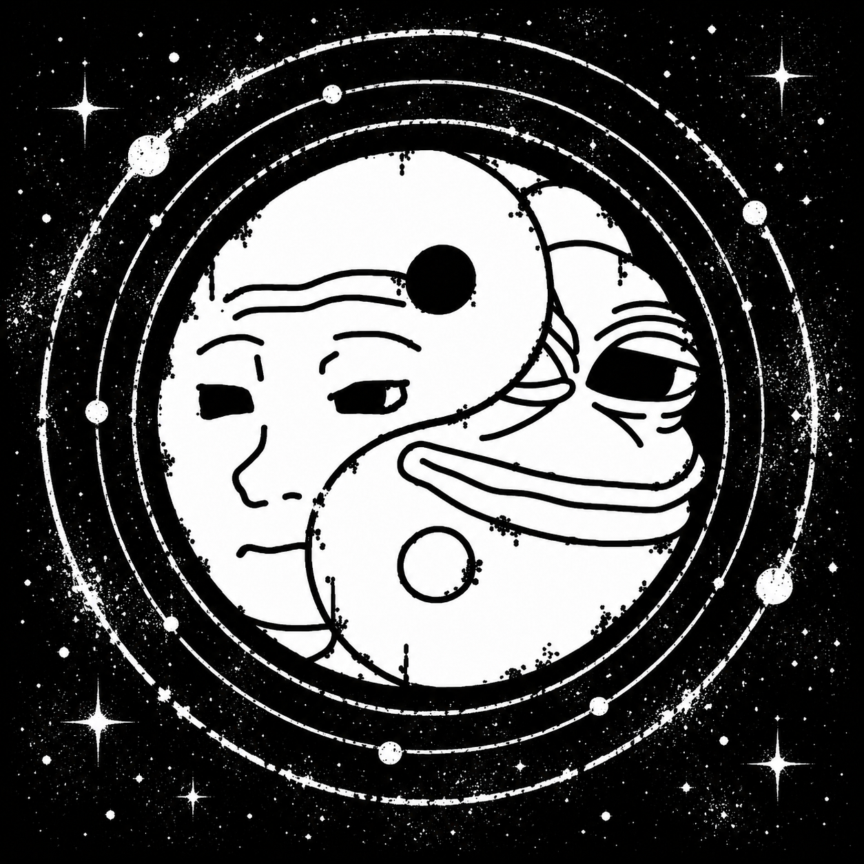 Meme Yin Yang in cosmic orbits